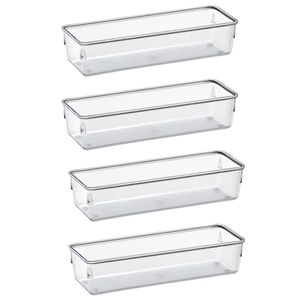 Organizador Modular Pote Transparente Grande Kit 4 Peças Acrimet Ref. 972.0