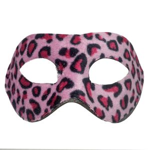 Máscara De Carnaval Veneziana Oncinha Rosa