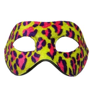 Máscara De Carnaval Veneziana Oncinha Neon Fluor