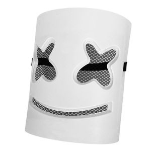 Máscara Dj Marshmallow Branca Com Sorriso