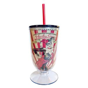 Taça Com Canudo Arlequina Clássica - 600ml