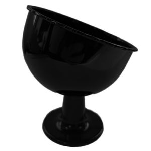 Taça Inclinada Preta Acrílico - 420ml
