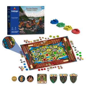 Jogo De Tabuleiro Era Das Nações 120 Peças Xalingo