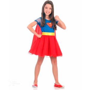 Fantasia Infantil Super Girl Tamanho M