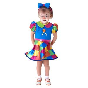 Fantasia Palhacinha Infantil Para Bebê Com Faixa De Cabeça Tamanho M