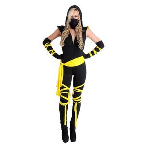 Fantasia Ninja Adulta Feminina Com Acessórios Tamanho G