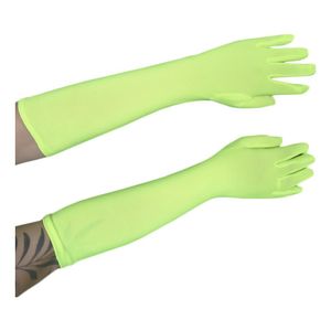 Luva Verde Neon Para Fantasias - 40cm