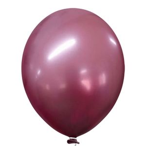 Balão Cromado Alumínio Pink - 9 Polegadas - 25 Unidades