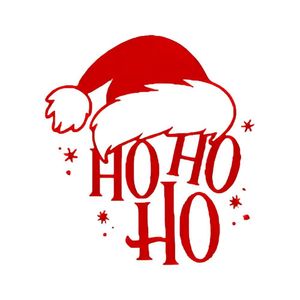 Adesivo Para Balão Hohoho Natal - Vermelho - 30cm