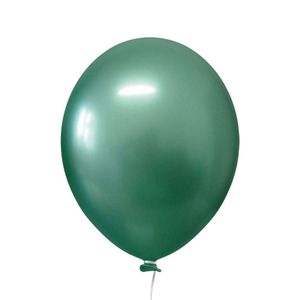 Balão Cromado Alumínio Verde - 5 Polegadas - 25 Unidades
