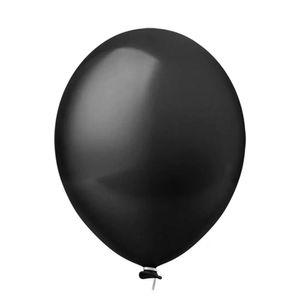 Balão Látex Preto - 8 Polegadas - 50 Unidades