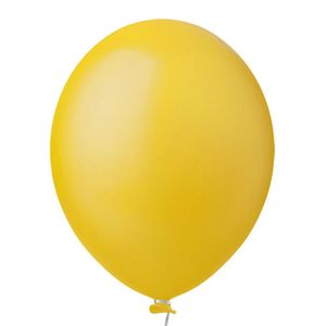 Balão Látex Amarelo - 9 Polegadas - 50 Unidades