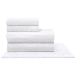 Jogo De Toalha Buettner Everest Nobre 100% Algodão Fio Penteado 5 Peças Branco
