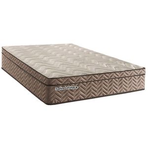 Colchão Queen Molas Ensacadas Masterpocket Safira Uniface Rustico Bege 158x198x30 - Paropas