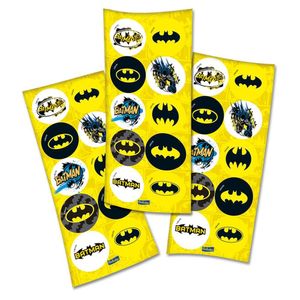 Adesivo Redondo Para Lembrancinha Batman Geek - 30 Un.