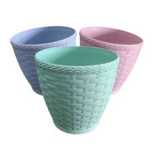 Vaso Redondo Rattan Mini Color 1,8 Litros - 14cm X 14cm