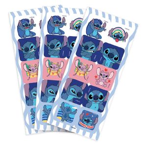 Adesivo Quadrado Para Lembrancinha Stitch - 30 Unidades