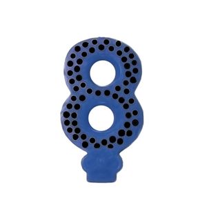 Vela De Aniversário Poá Azul - N8