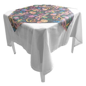 Toalha De Mesa Carnaval Tnt 70cm X 70cm - 5 Unidades