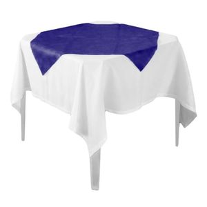 Toalha De Mesa Liso Azul Marinho Tnt 70cm X 70cm - 10 Un