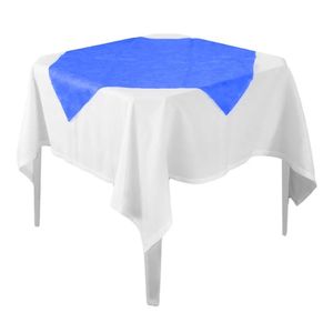 Toalha De Mesa Liso Azul Royal Tnt 70cm X 70cm - 10 Unidades