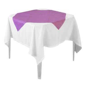 Toalha De Mesa Liso Pink Tnt 70cm X 70cm - 10 Unidades