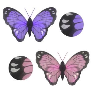 Asa De Borboleta Colorida Luxo Estampada Cor Roxo