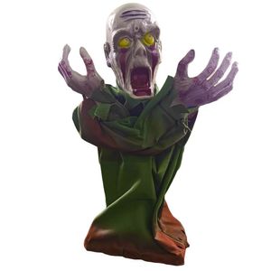 Boneco Halloween Zumbi Em Pé Com Luz E Movimento