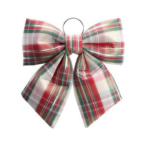 Laço Pronto Listrado Colorido Natal 34cm - 1 Unidade