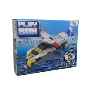 Blocos De Montar City Helicóptero Policial 2 Em 1