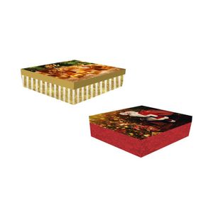 Caixa De Presente Natal - 20cm X 9cm