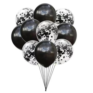 Kit Balão Com Confete - 12 Polegadas - 10 Unidades Cor Tansparente Com Prata