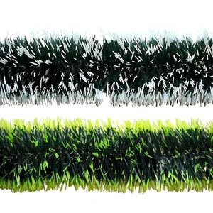 Festão De Natal Metalizado Nevado Verde - 2m X 9cm