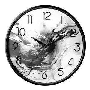 Relógio Parede Herweg Alto Relevo 6854 34,6 Cm Preto - Preto