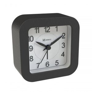 Relógio Despertador Quartz Cabeceira Luz Silencioso Preto - Preto