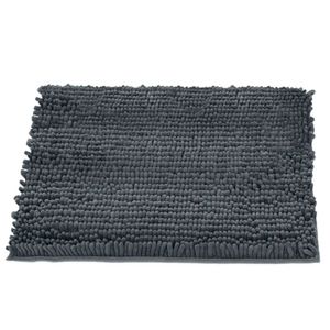 Tapete Buettner Microfibra Antiderrapante Chenille Ginko 60cmx90cm Grafite