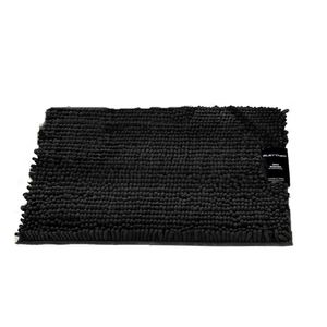 Tapete Buettner Microfibra Antiderrapante Chenille Ginko 50cmx70cm Preto