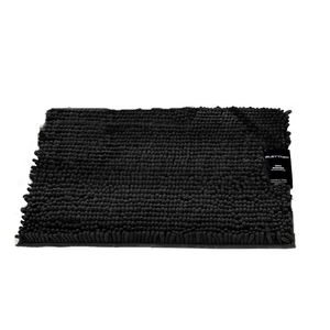 Tapete Buettner Microfibra Antiderrapante Chenille Ginko 40cmx60cm Preto