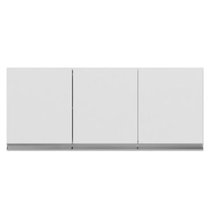 Armário Aéreo Andréia 120 Cm 3 Portas Branco Ajl