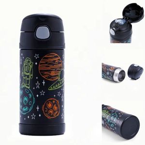 Garrafa Térmica Funtainer Astronauta Preta - 355ml - Thermos