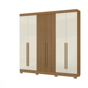 Guarda-roupa Aramóveis 6 Portas 2 Gavetas Atacama / Areia