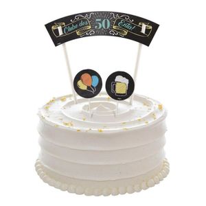 Topo De Bolo 50 Anos - 7 Itens