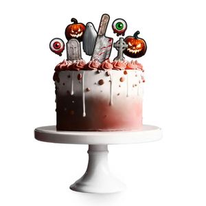 Topo De Bolo Cenário Halloween - 8 Unidades