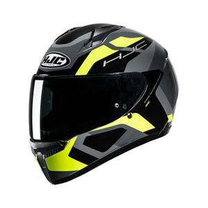 Capacete Hjc C10 Tins Cinz Verd Pret 59