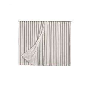 Cortina Microfibra Com Linho 2,80x2,80 Para Trilho Duplo Palha
