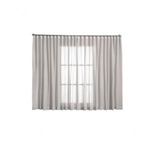 Cortina Linho Tecido 6,00x2,30 Para Trilho Suíço Branco