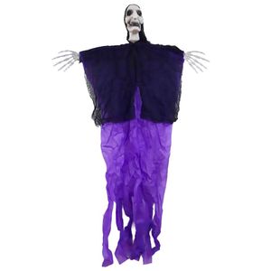 Enfeite De Halloween Bruxa Caveira Fantasma