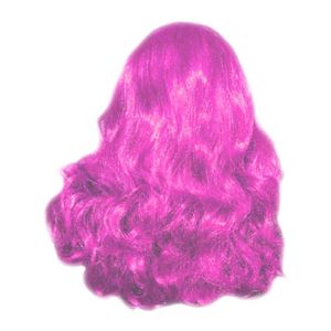 Peruca Longa Encaracolada Pink