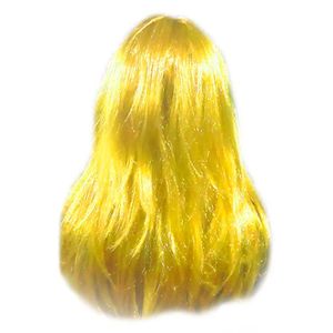 Peruca Longa Lisa Amarela Para Festas