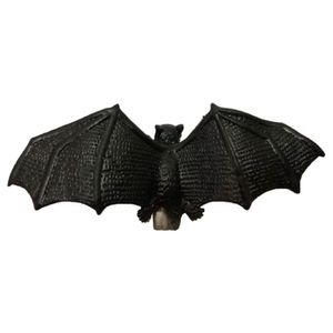 Morcego Halloween De Látex Preto E Cinza - 20cm